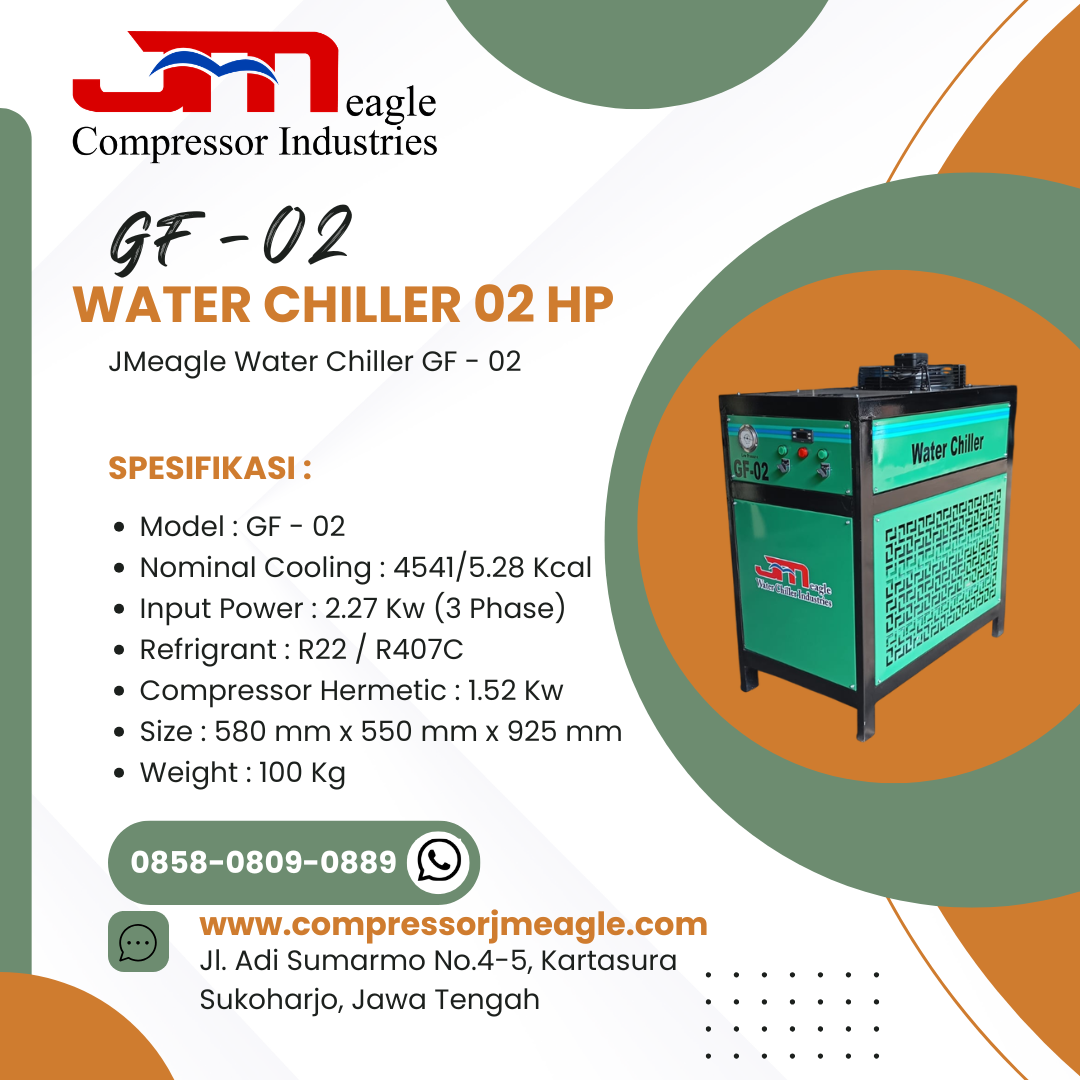 JMeagle Water Chiller GF-02 2 HP