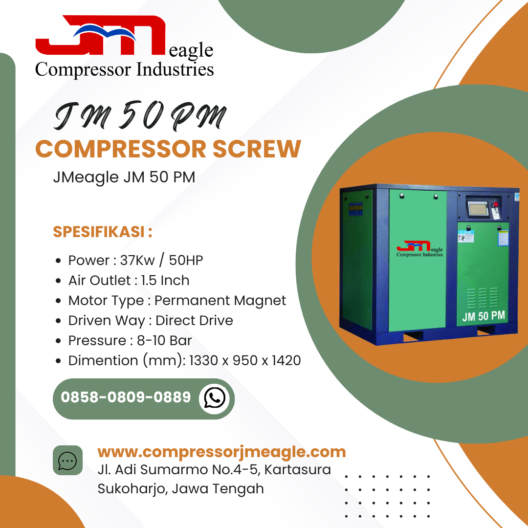 JMeagle Screw Air Compressor JM 50 PM (50 HP)