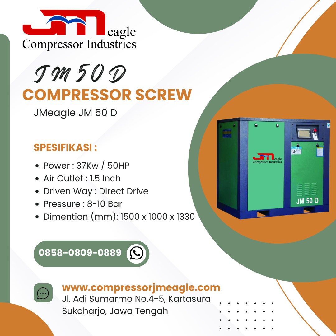 JMeagle Screw Air Compressor JM 50 D (50 HP)