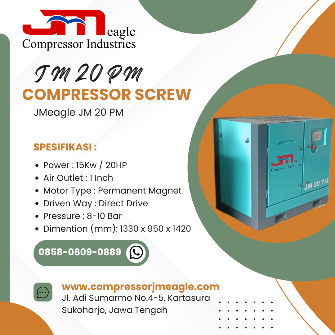 JMeagle Screw Air Compressor JM 20 PM (20 HP)